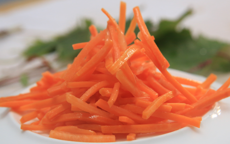 frozen carrot strips IQF